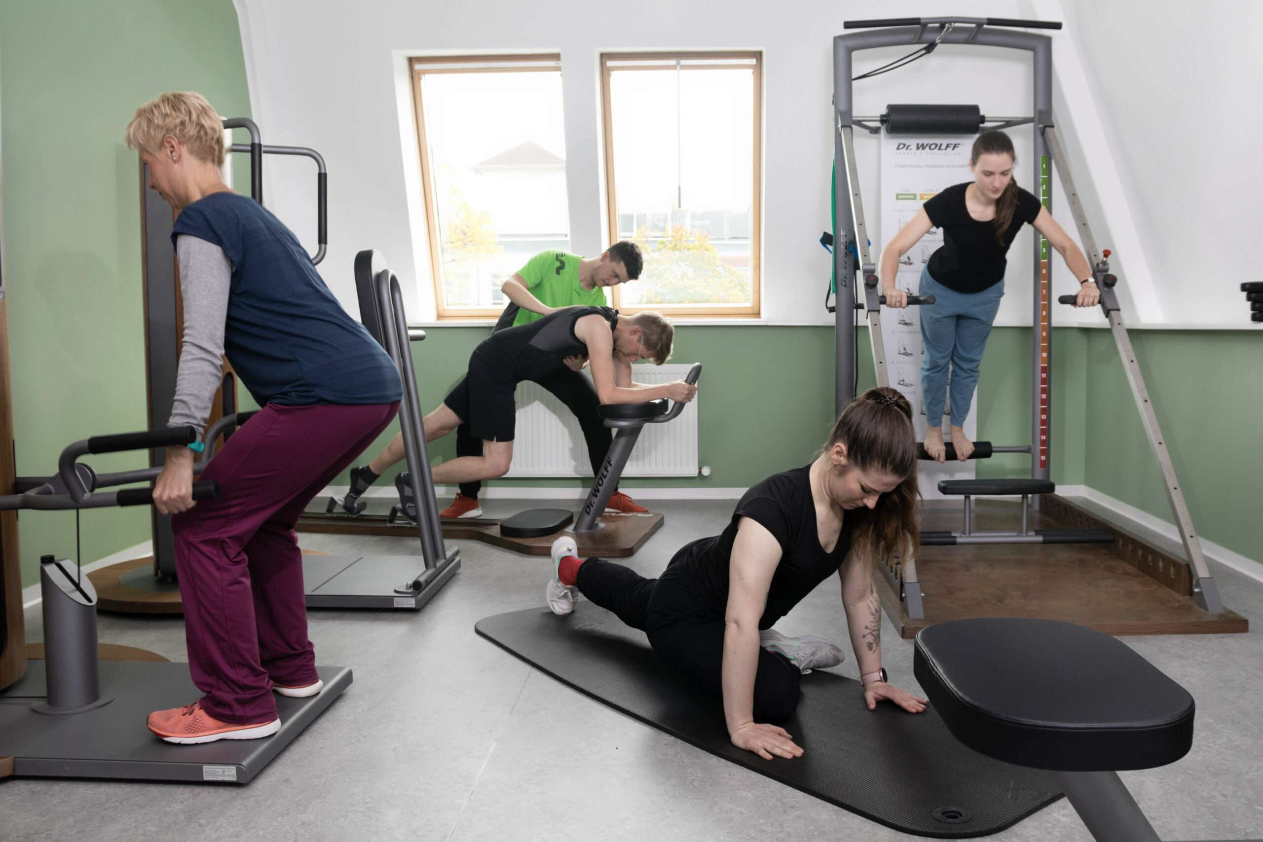 Gerätetraining in der Gruppe